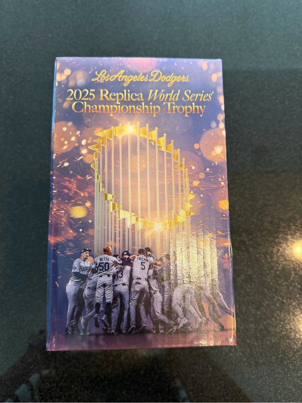 Los Angeles Dodgers 2025 Replica World Series Championship Trophy - Purple